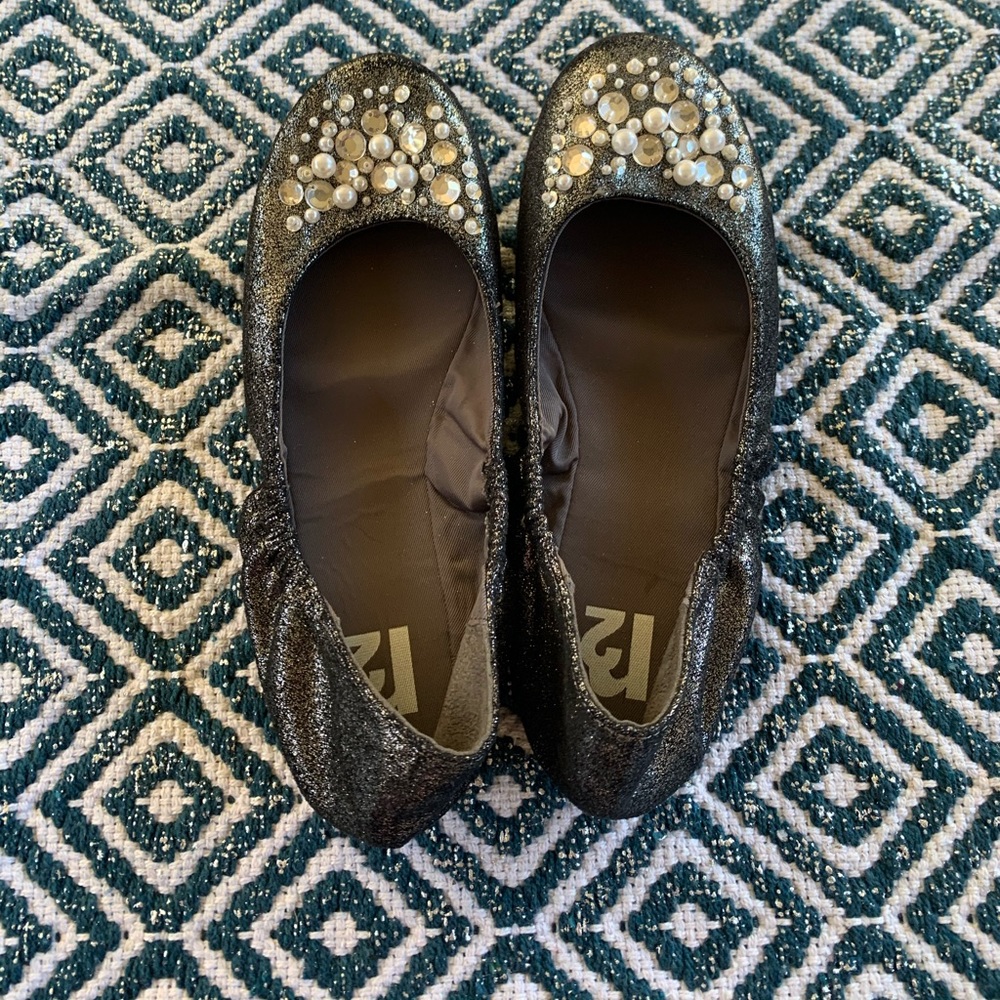 R2 embellished slip on shoes